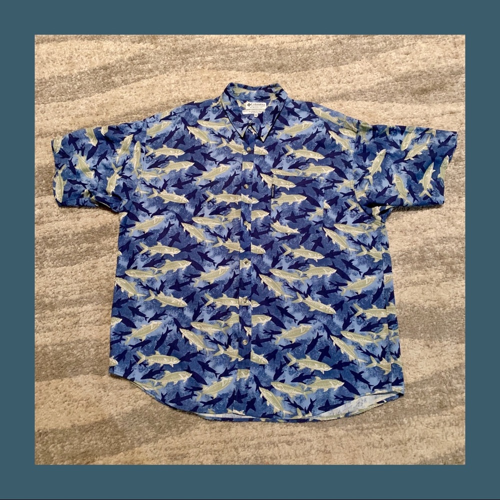 Columbia Short Sleeve Tarpon Print Shirt